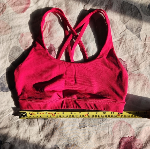 Lululemon Energy Bra - dark pink - size 6 - Picture 2 of 4